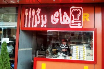 تابلو روان led - تک رنگ قرمز فست فود تابلو روان led - تک رنگ قرمز